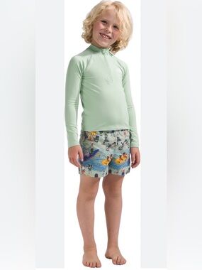 The North Face Kids Long-Sleeve Rashguard Sun Set in Light Mint